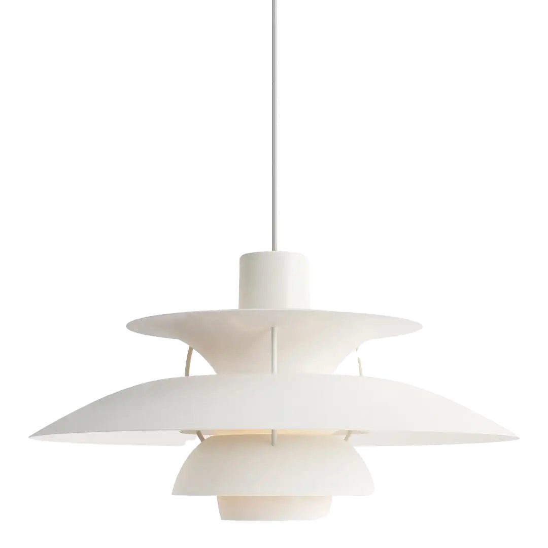 Round Flat LED Pendant Light | Scandinavian Metal, Dimmable E27
