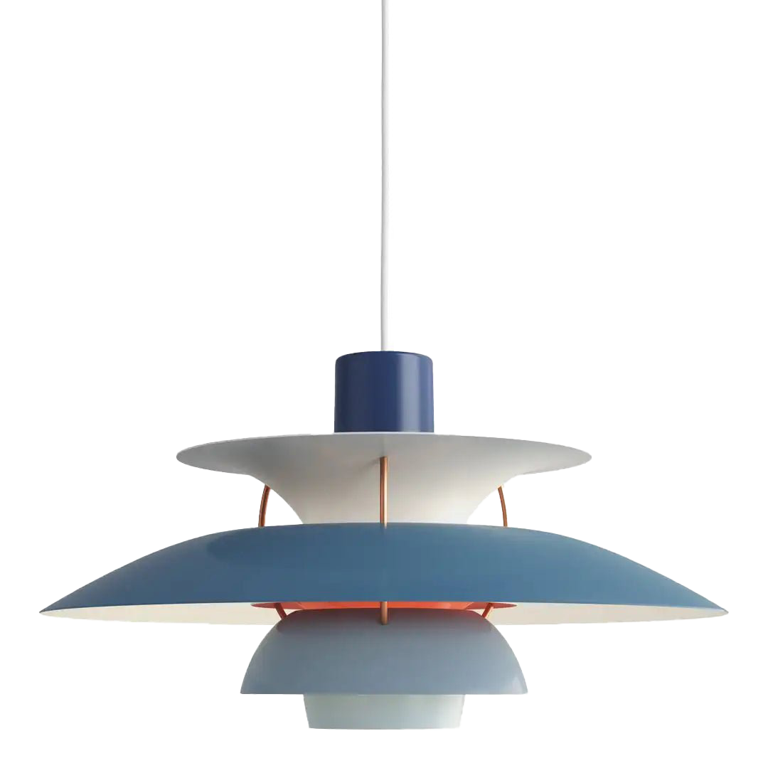 Round Flat LED Pendant Light | Scandinavian Metal, Dimmable E27