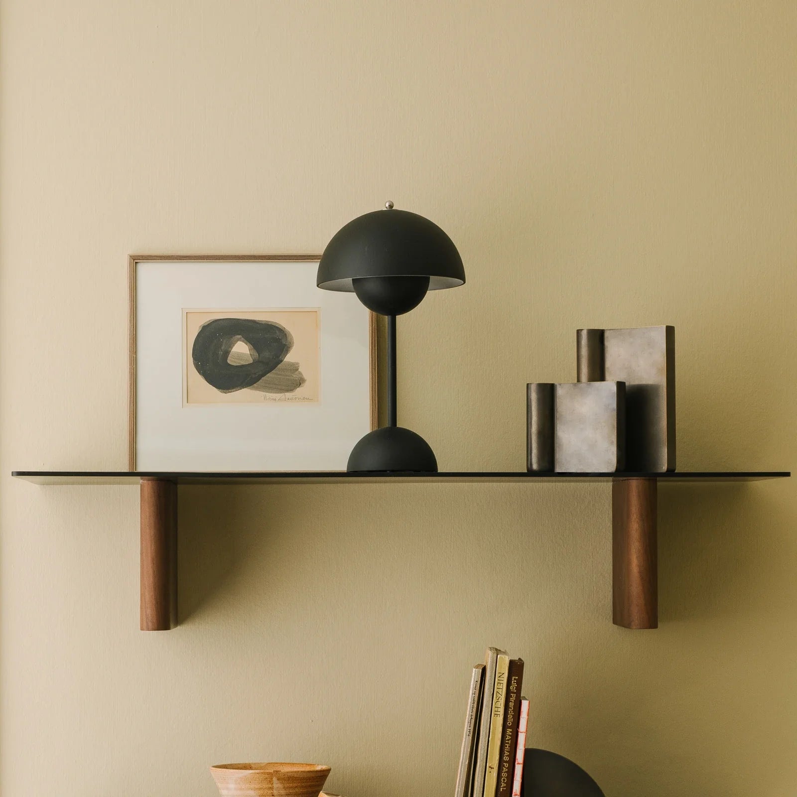 Scandinavian LED Table Lamp | Wireless, Dimmable, Metal Design