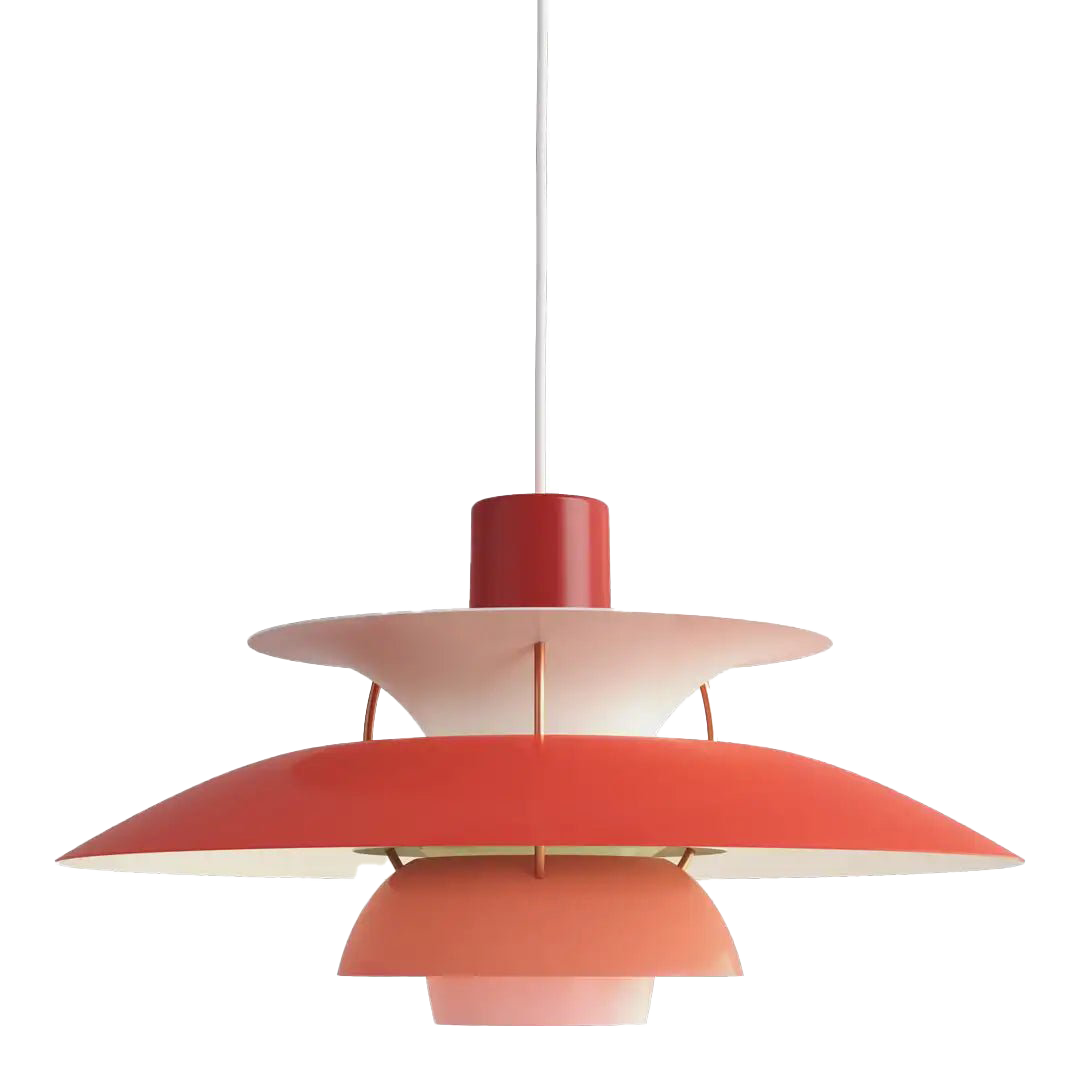 Round Flat LED Pendant Light | Scandinavian Metal, Dimmable E27