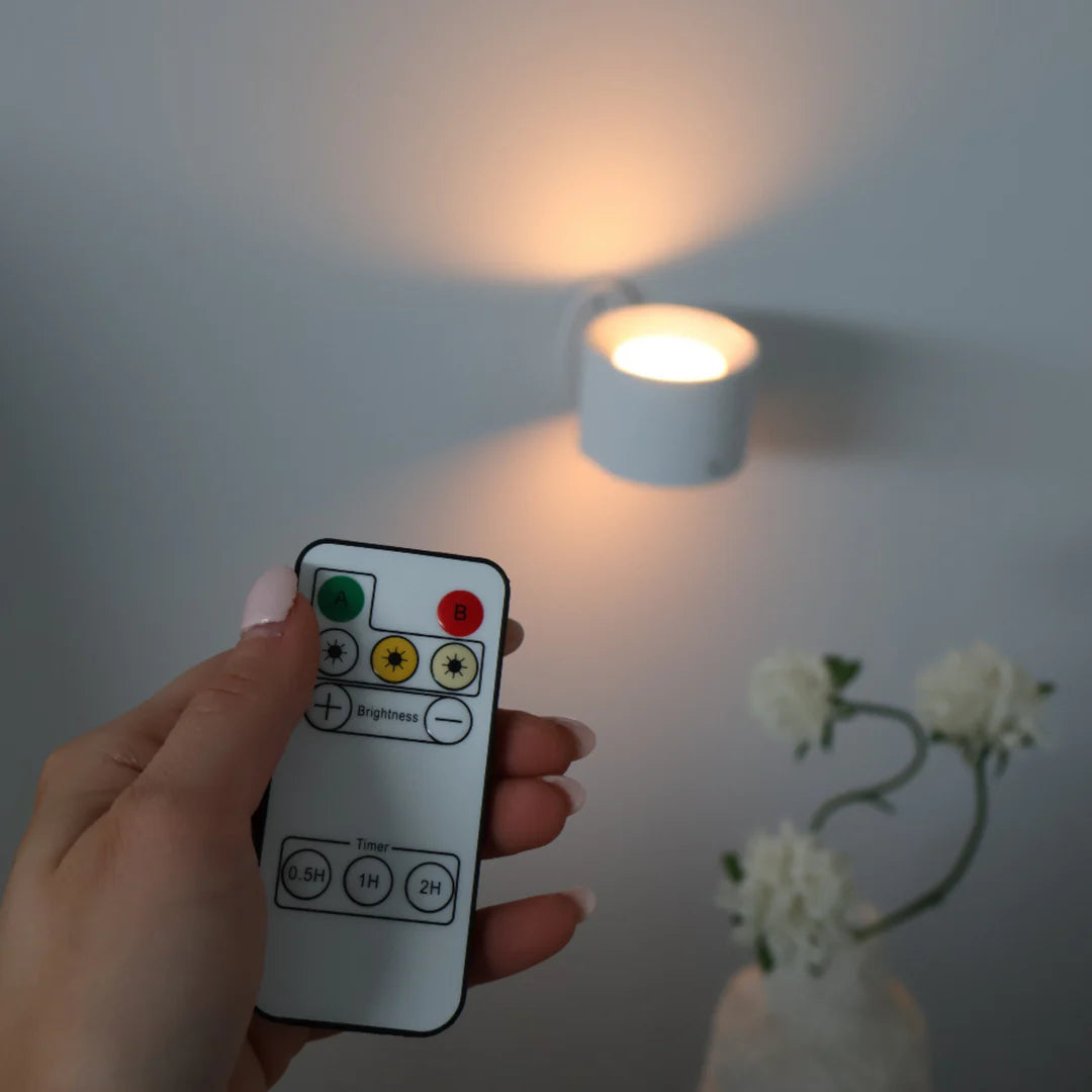 Wireless LED Wall Light | 360° Magnetic, Dimmable, Rechargeable