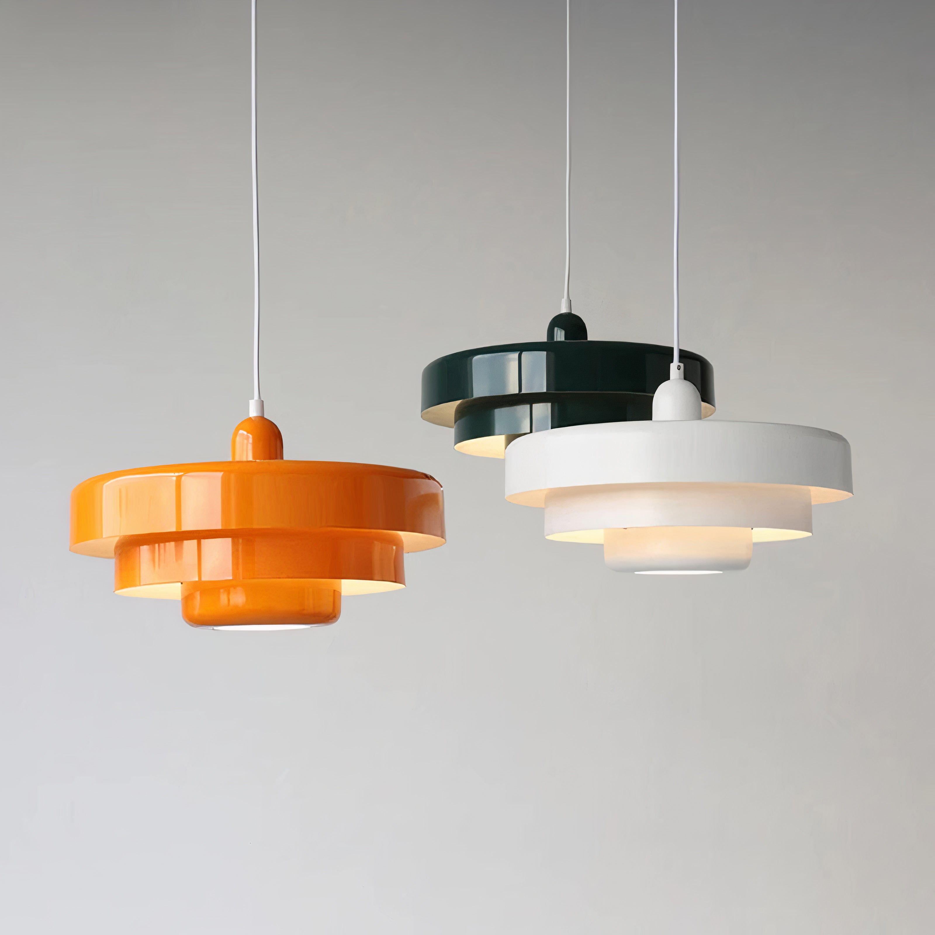 Round Metal Ceiling Light | Scandinavian Style, E27