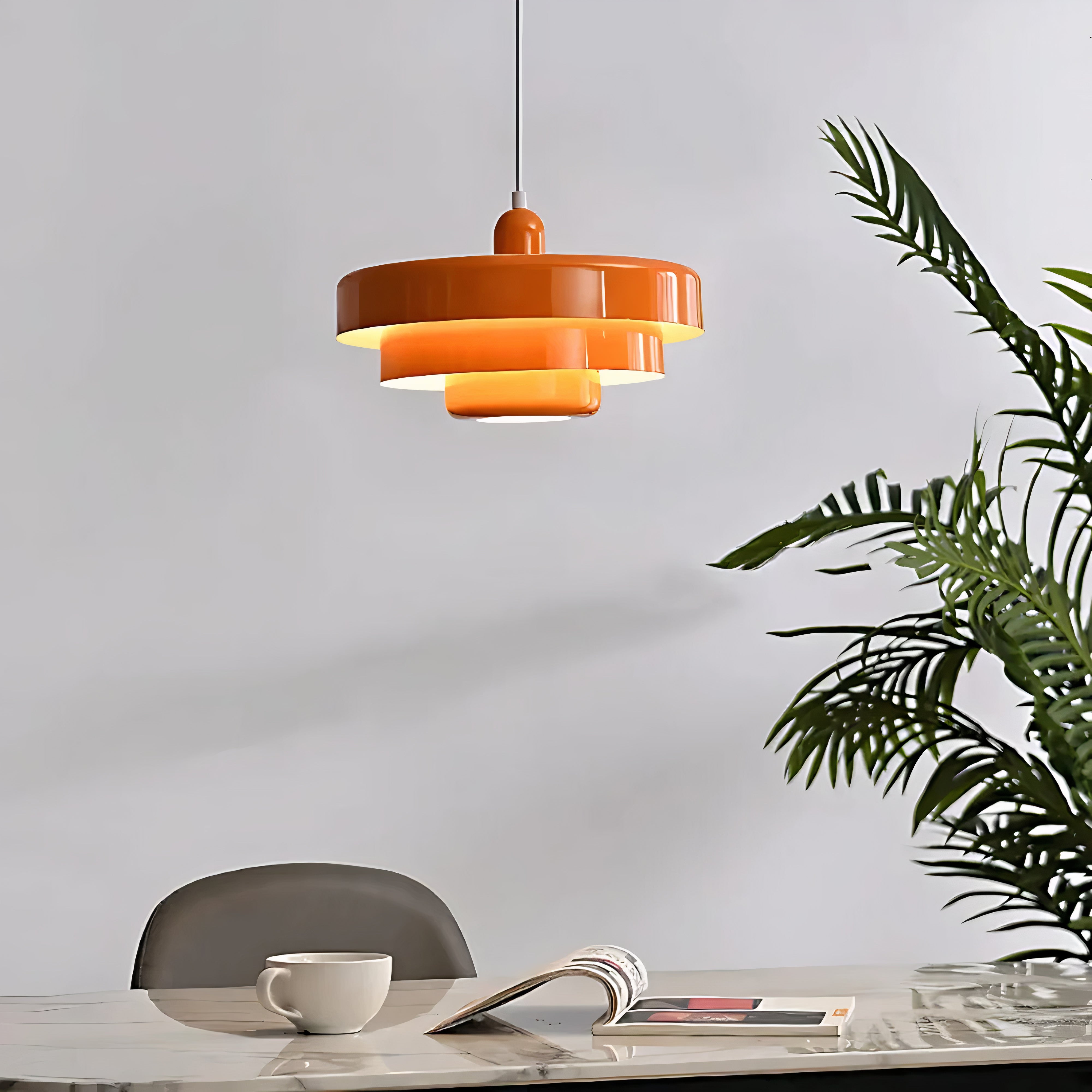 Round Metal Ceiling Light | Scandinavian Style, E27