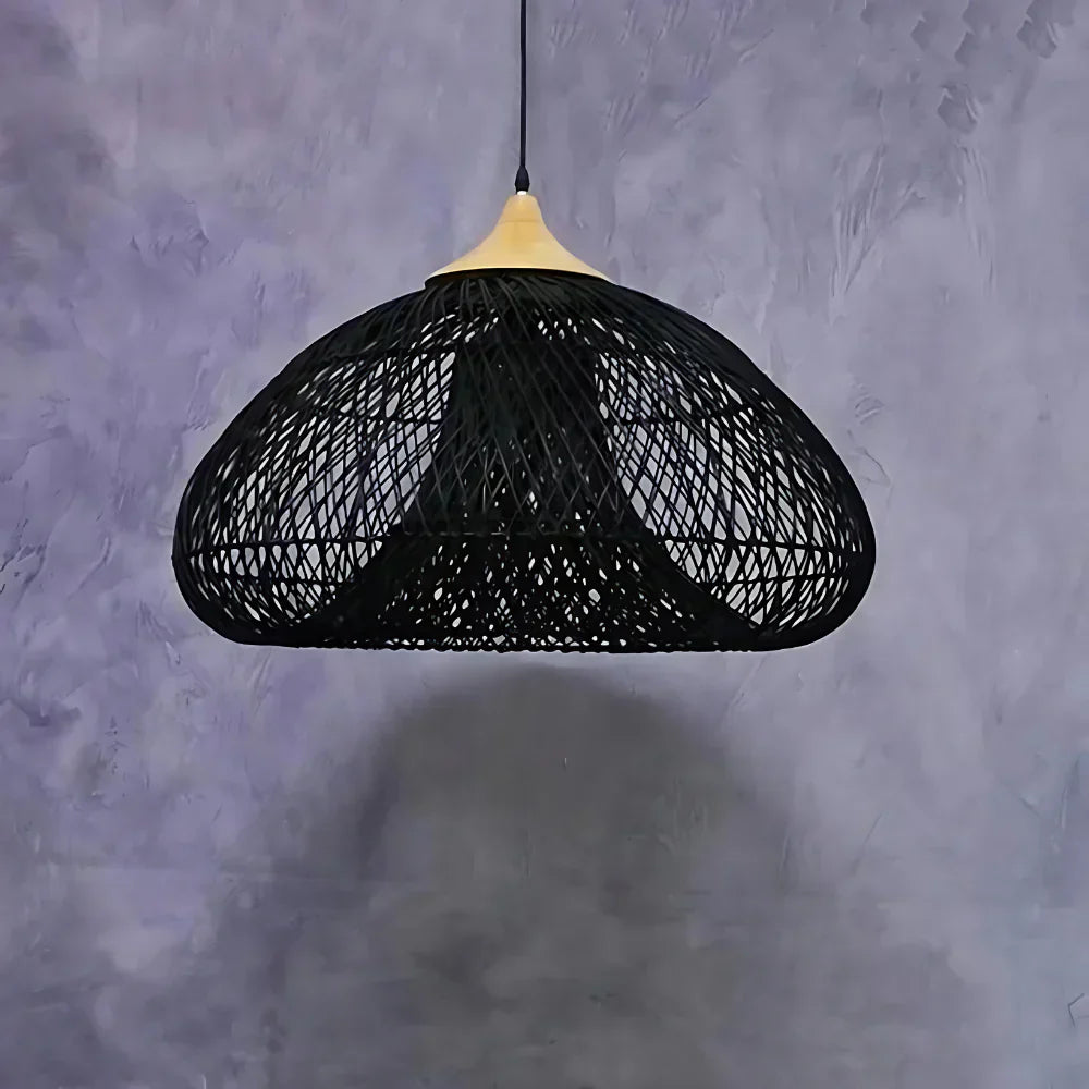 Rattan Pendant Light | Handwoven Boho, E27 Natural Fibre