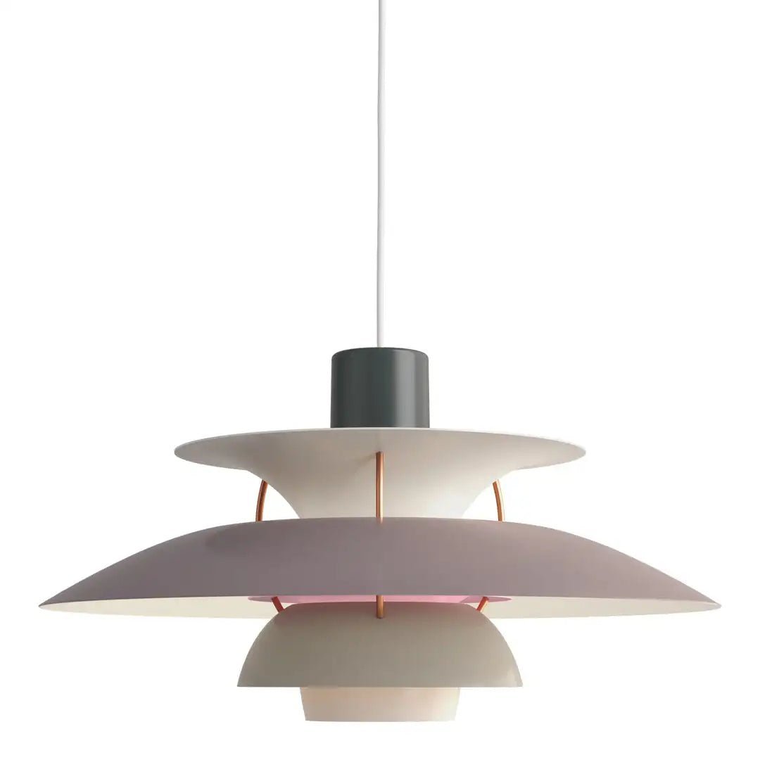 Round Flat LED Pendant Light | Scandinavian Metal, Dimmable E27