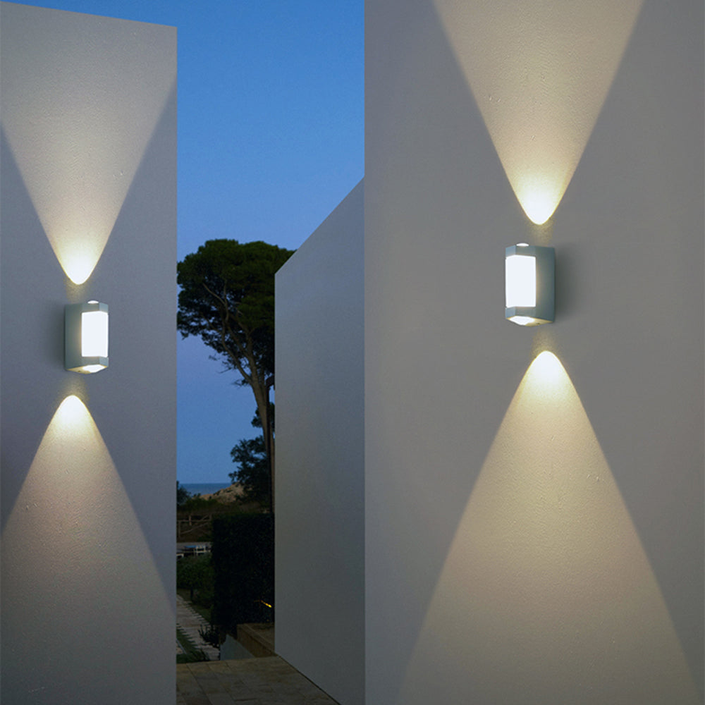 Outdoor Up Down Wall Light | Nordic Minimalist, 3000K Warm White