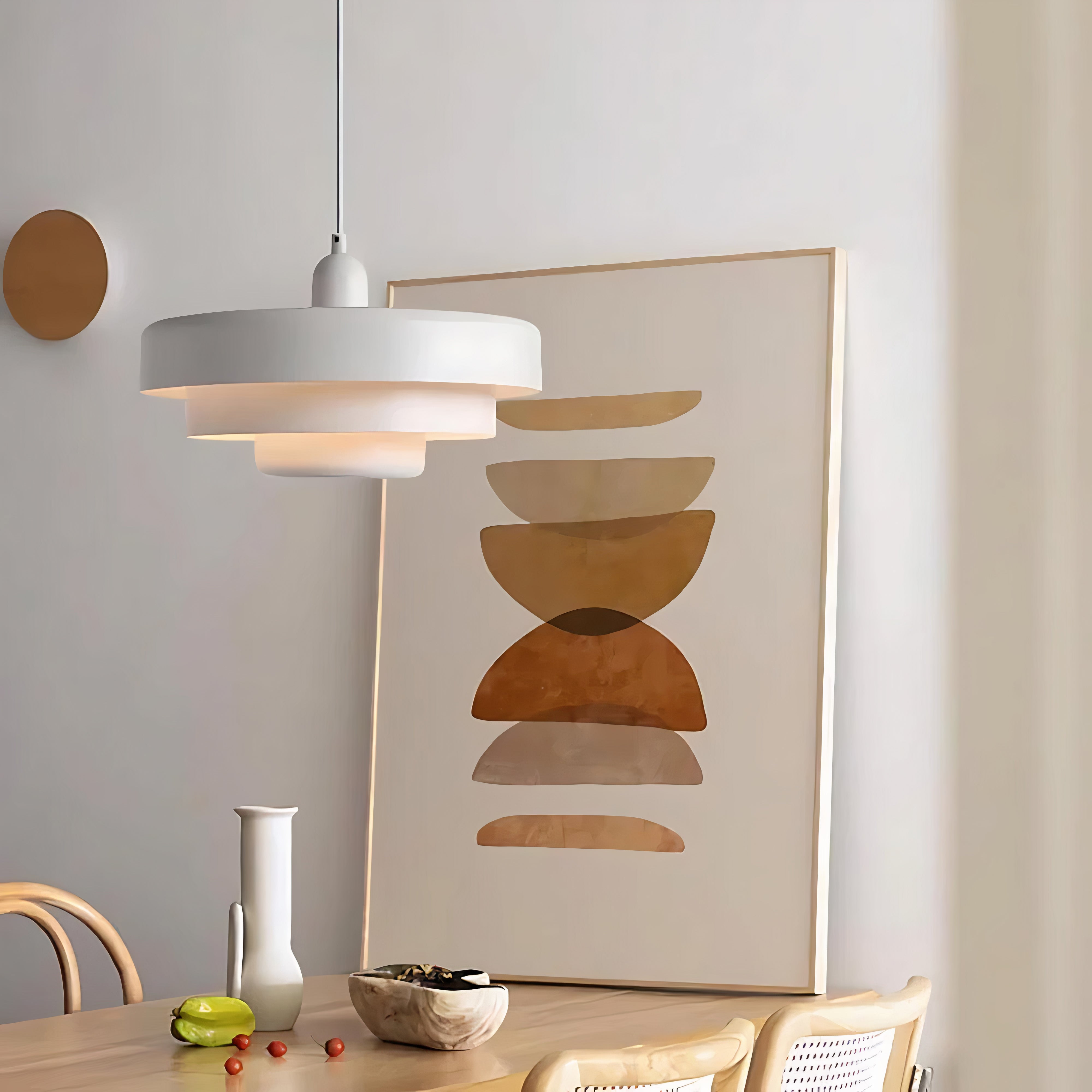 Round Metal Ceiling Light | Scandinavian Style, E27