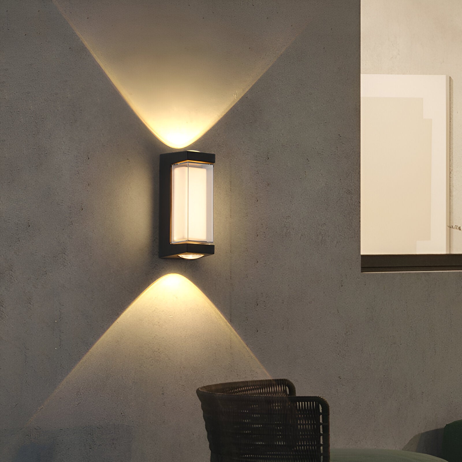 Outdoor Up Down Wall Light | Nordic Minimalist, 3000K Warm White