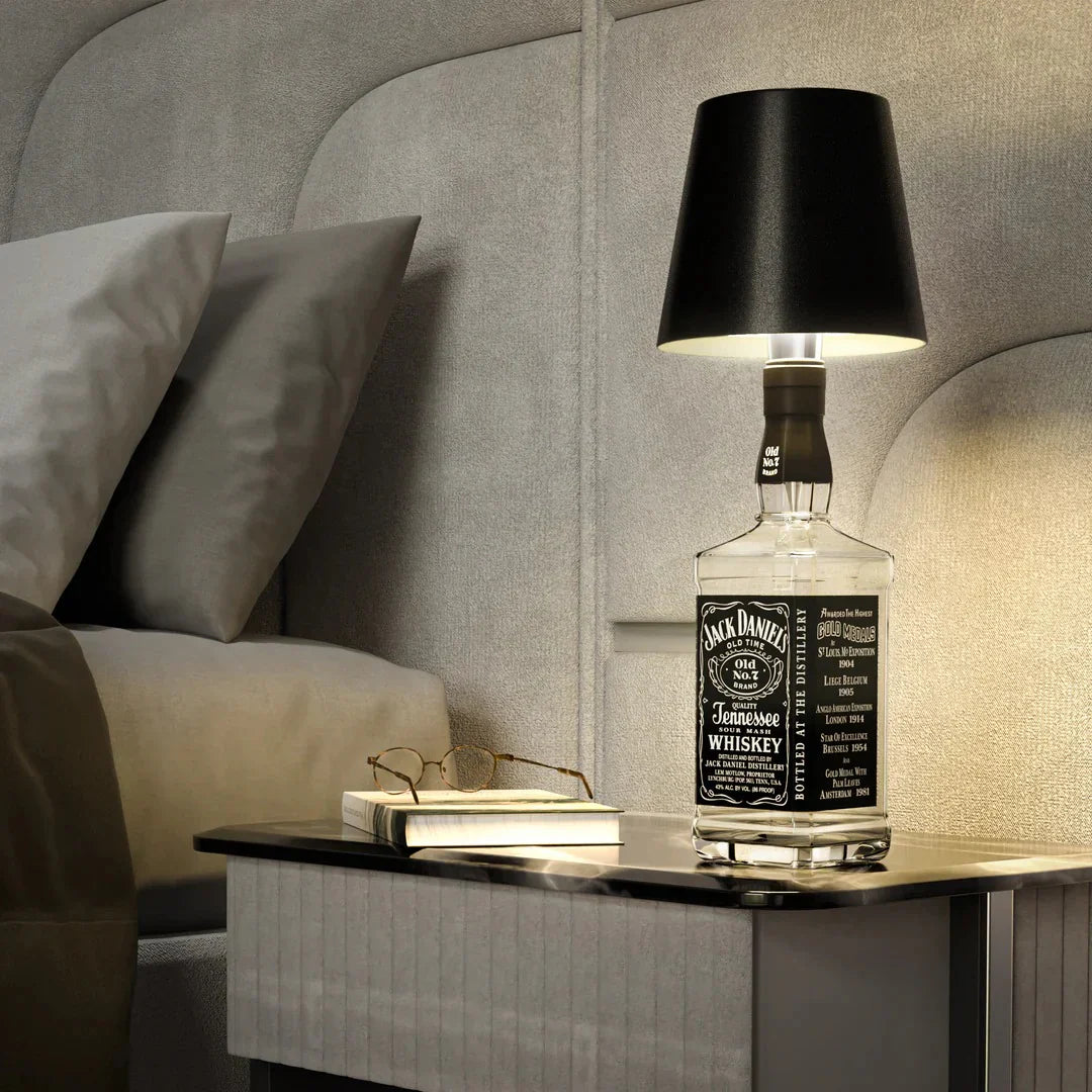 Bottle Table Lamp | Wireless Rechargeable, Dimmable LED