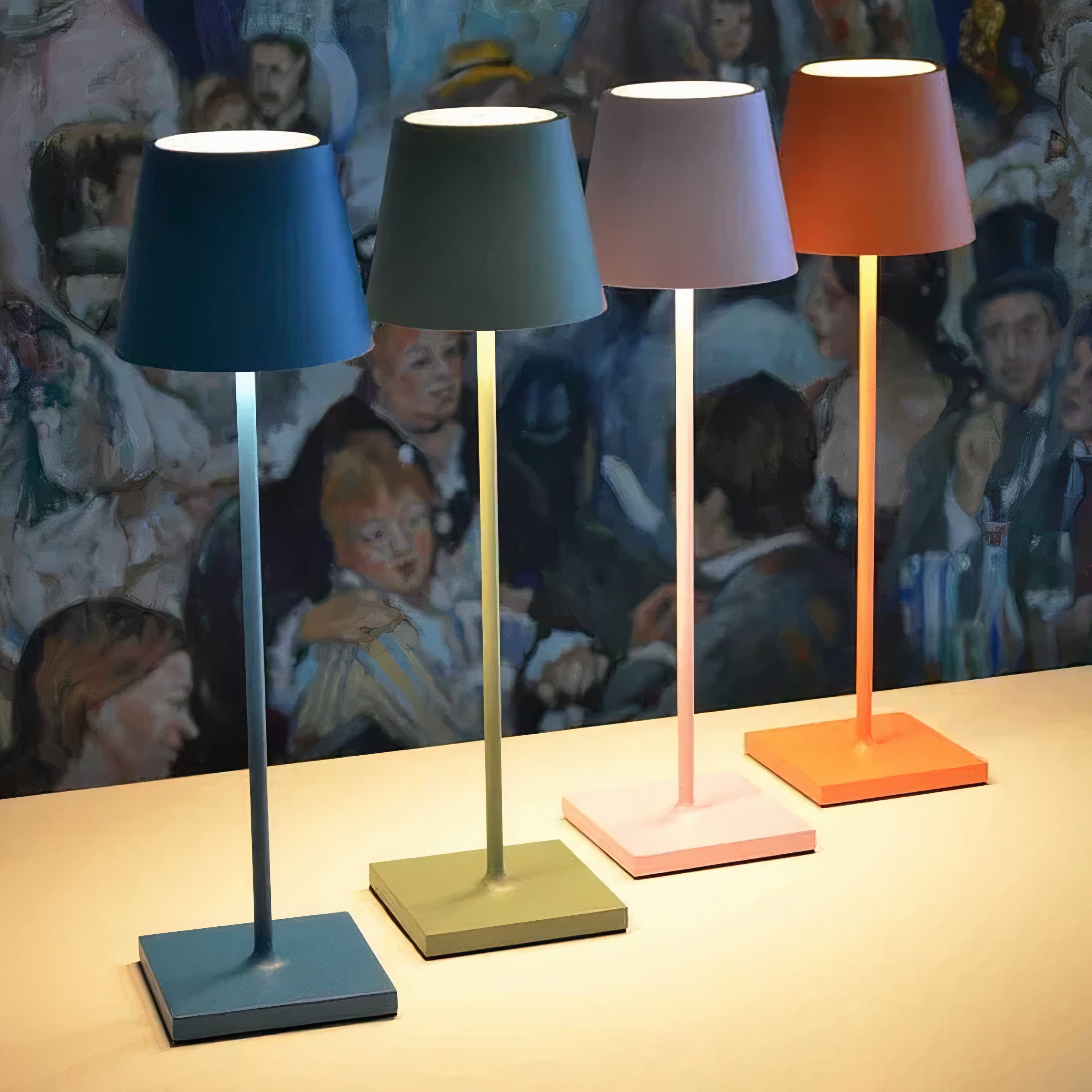 Scandinavian LED Table Lamp | Wireless, Dimmable, IP65 Aluminium
