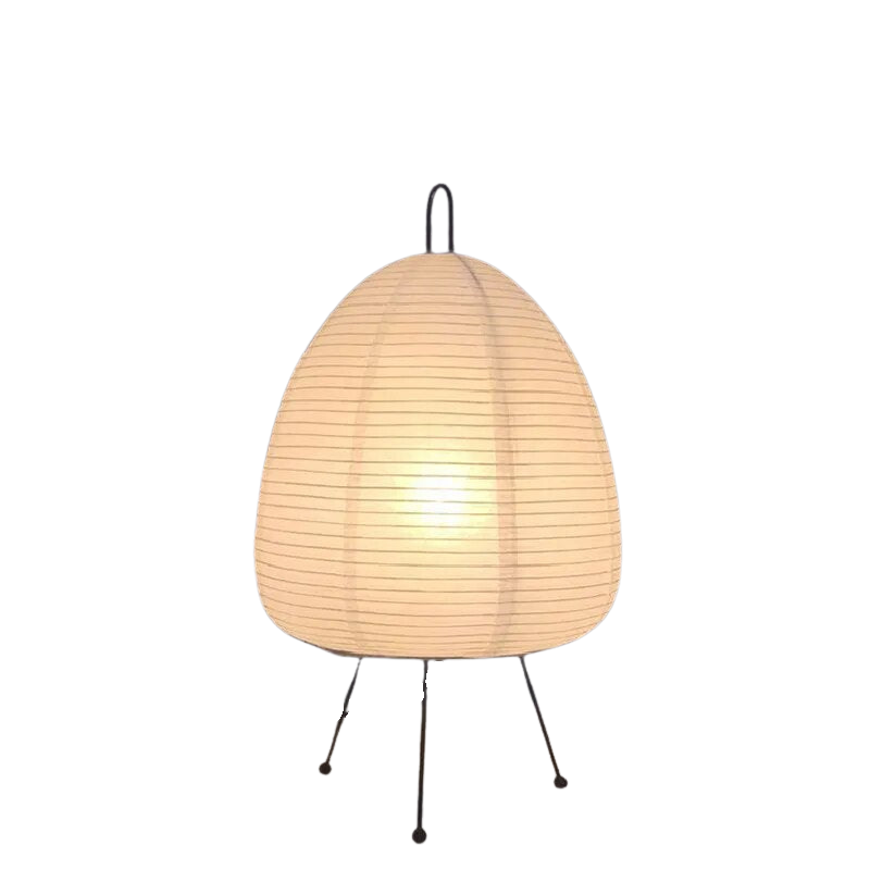 Japanese Rice Paper Table Lamp | Japandi Style, Warm Diffused Light