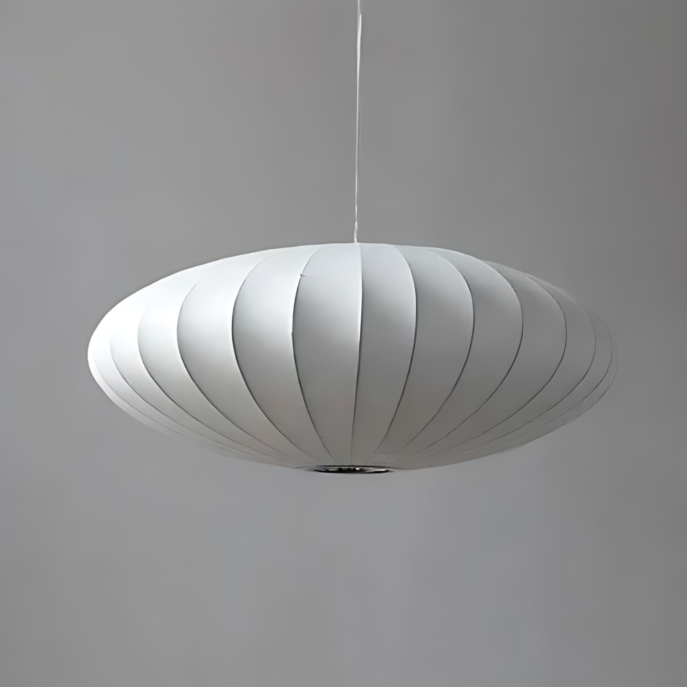 Japandi Silk Pendant Light | Round, Soft-Diffused Glow