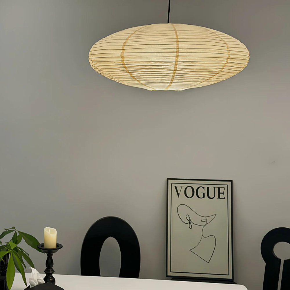 Mist Shard Paper Pendant Light | Japandi Style, Mulberry Paper