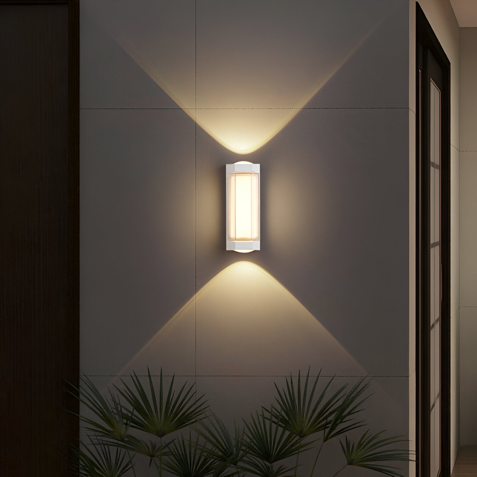 Outdoor Up Down Wall Light | Nordic Minimalist, 3000K Warm White