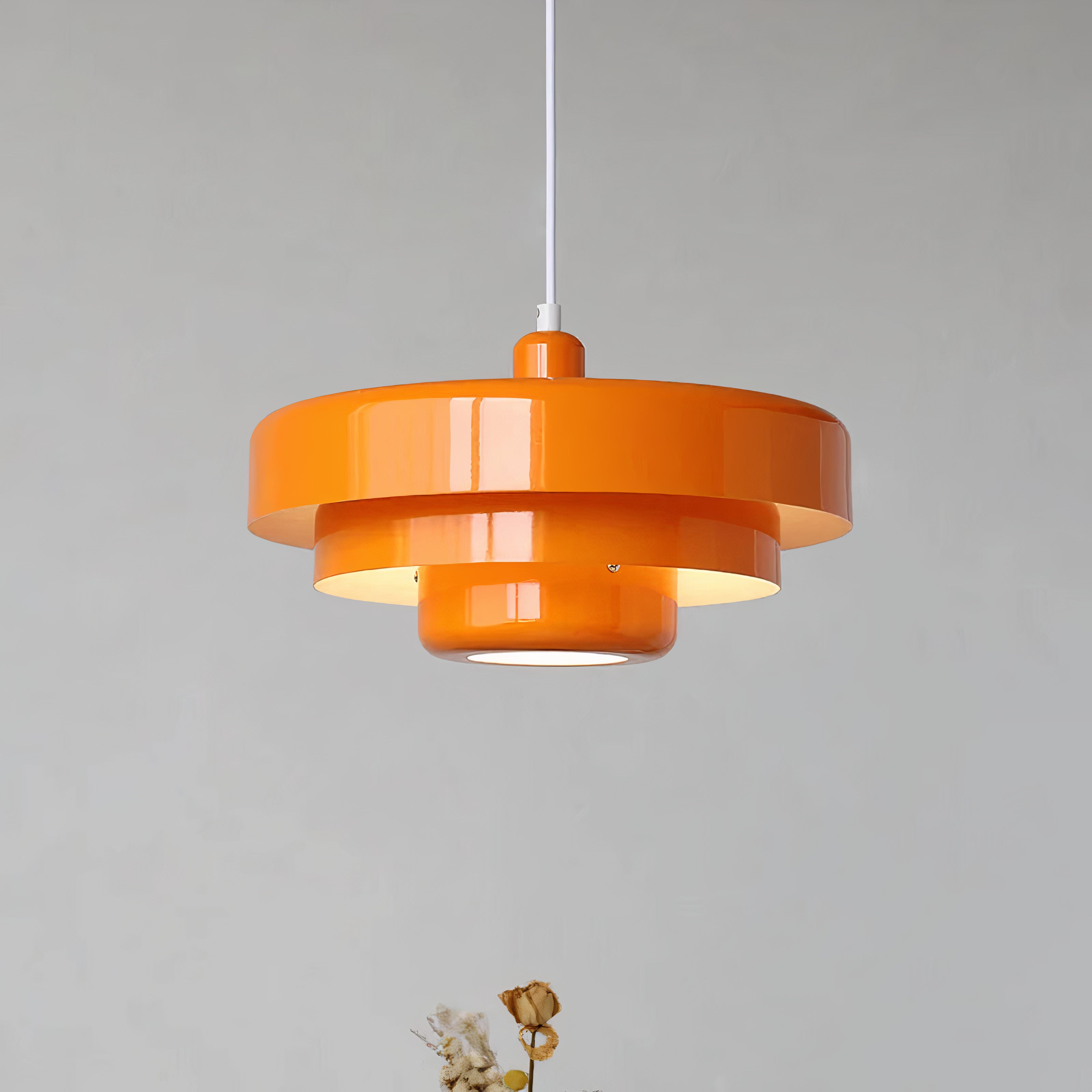 Round Metal Ceiling Light | Scandinavian Style, E27