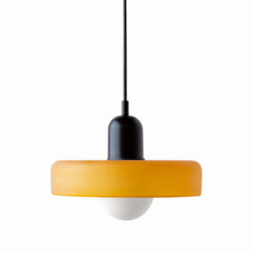 Bauhaus Glass Pendant Light | Leaded Glass, Two Sizes