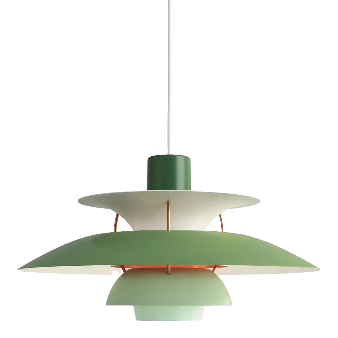 Round Flat LED Pendant Light | Scandinavian Metal, Dimmable E27
