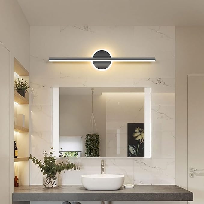 LED Wall Sconce | Black and Gold, 40/60/80 cm