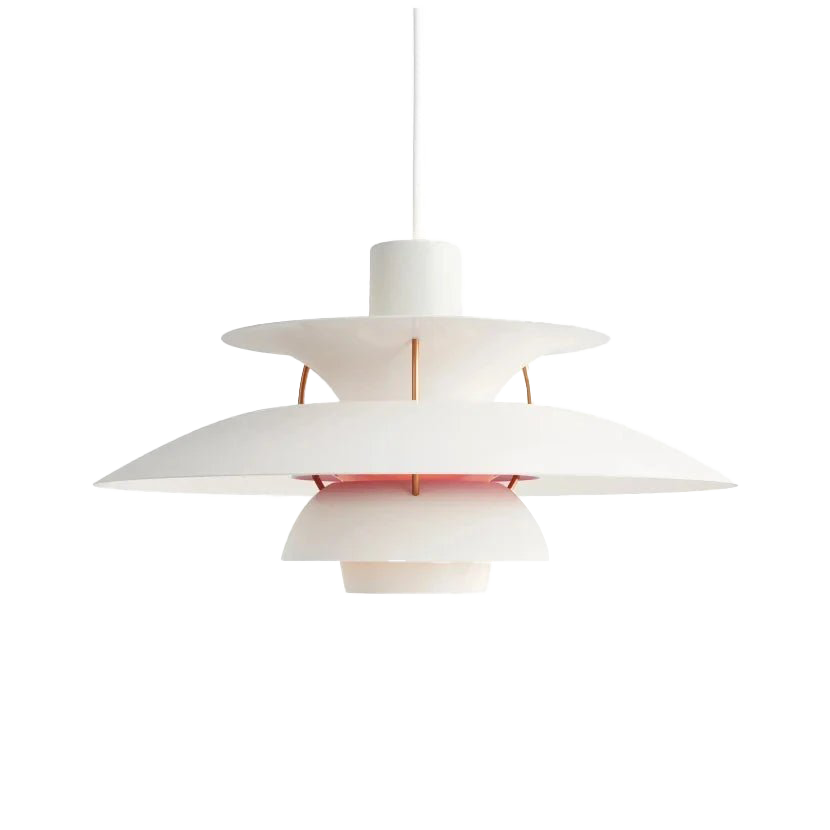 Round Flat LED Pendant Light | Scandinavian Metal, Dimmable E27