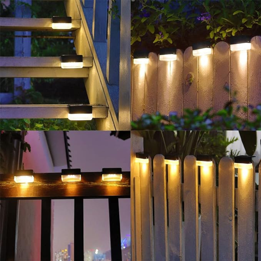 Solar Garden Wall Lights | Set of 5, IP65 Weatherproof