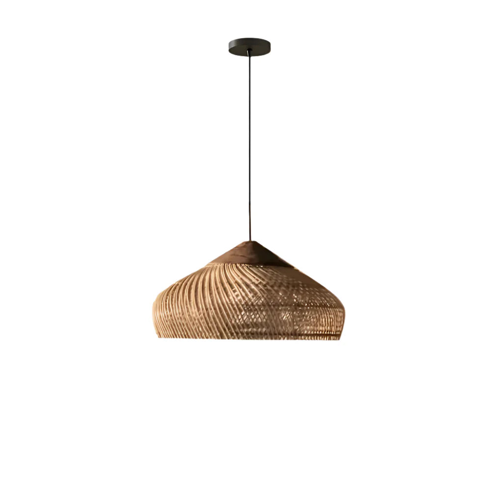 Woven Rattan Dome Pendant Light | Handcrafted Boho, E27