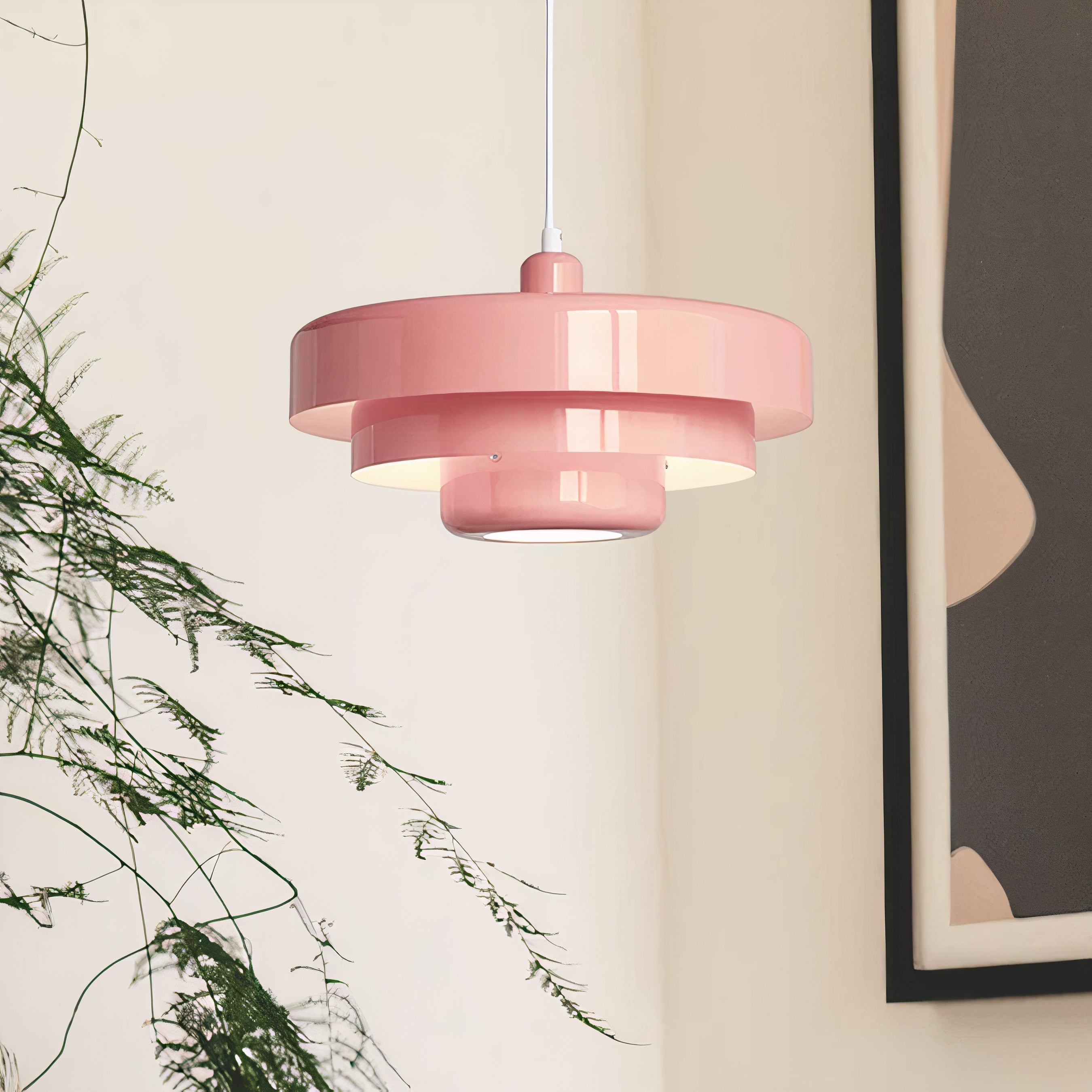 Round Metal Ceiling Light | Scandinavian Style, E27