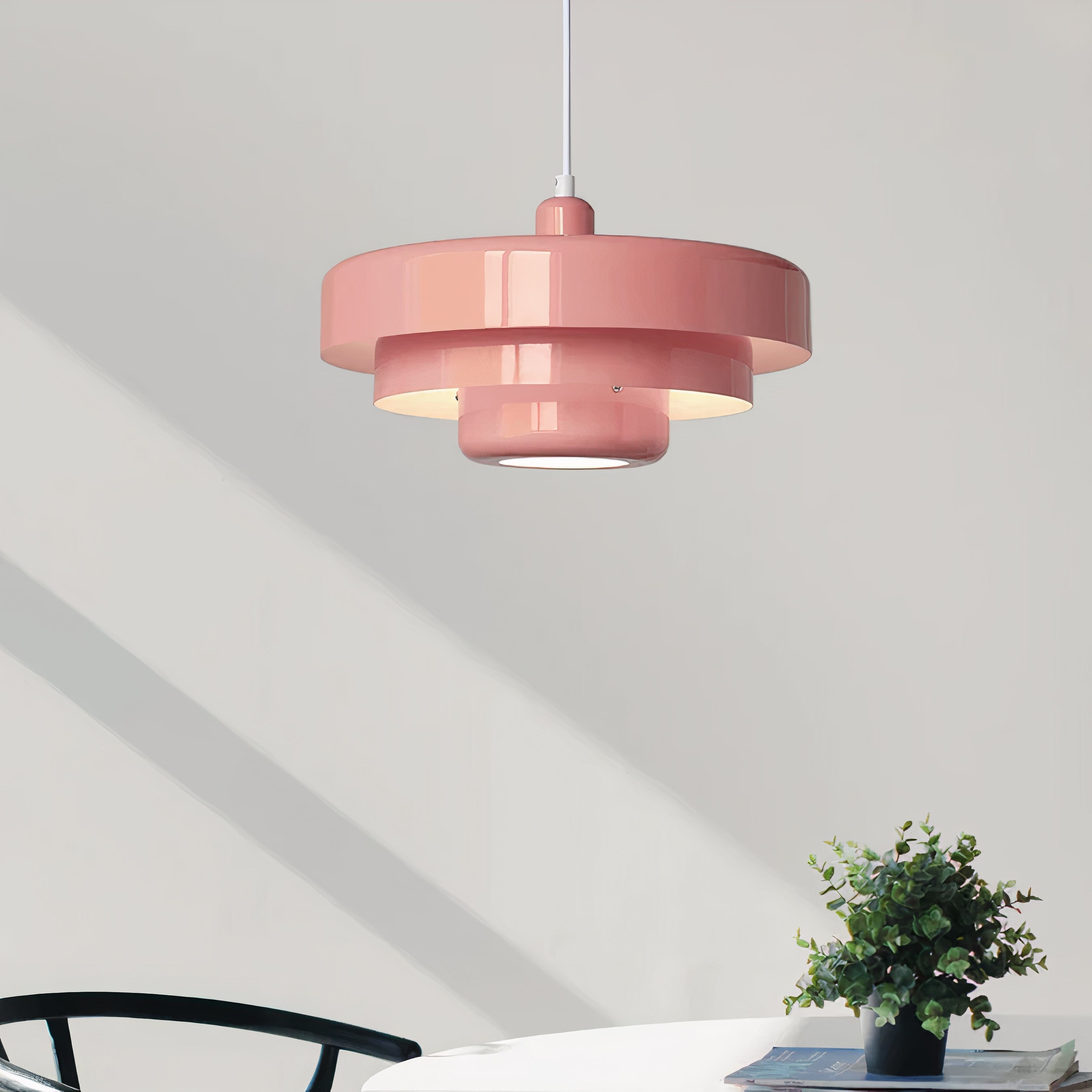 Round Metal Ceiling Light | Scandinavian Style, E27