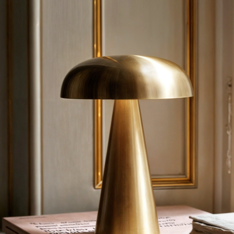 Wireless LED Table Lamp | Dimmable, Touch Control Metal Design