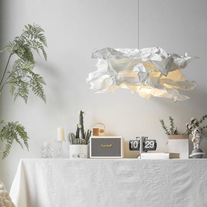 Cloud Pendant Light | Nordic Parchment Shade, Japandi Style
