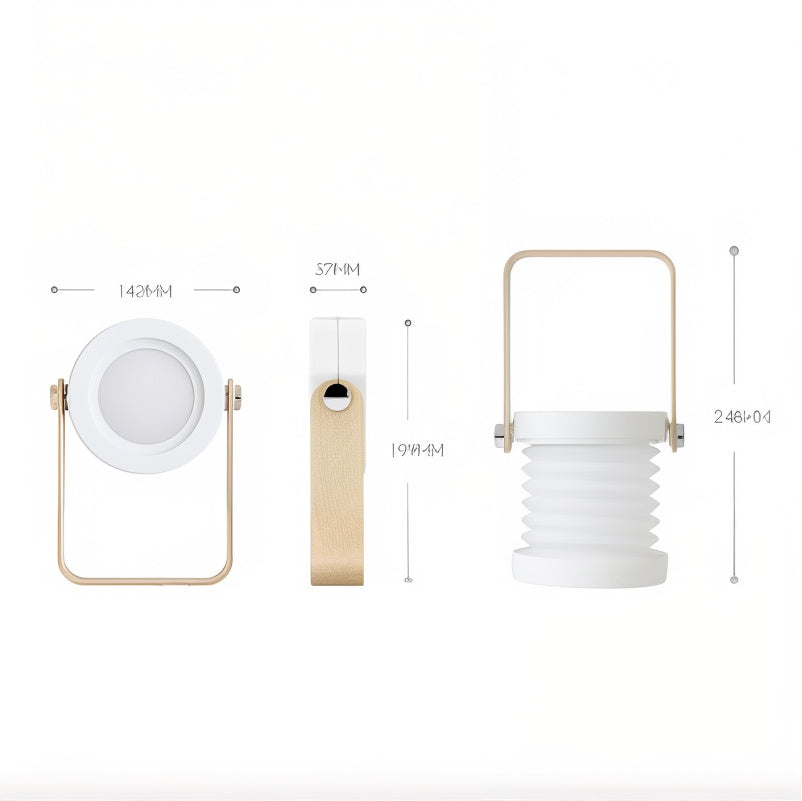 Wireless Dimmable Table Lamp | Wood and Black Metal, Rechargeable