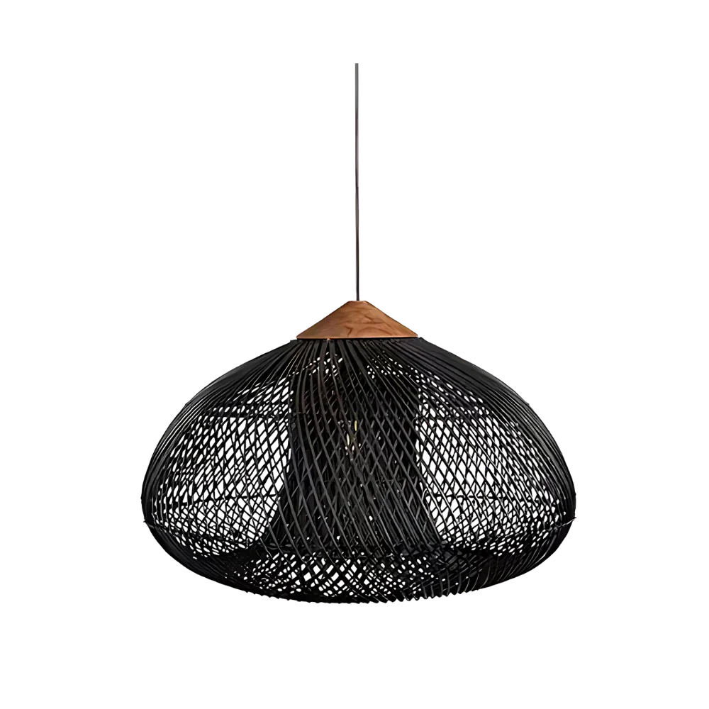 Handwoven Rattan Pendant Light | Japandi Style, E27