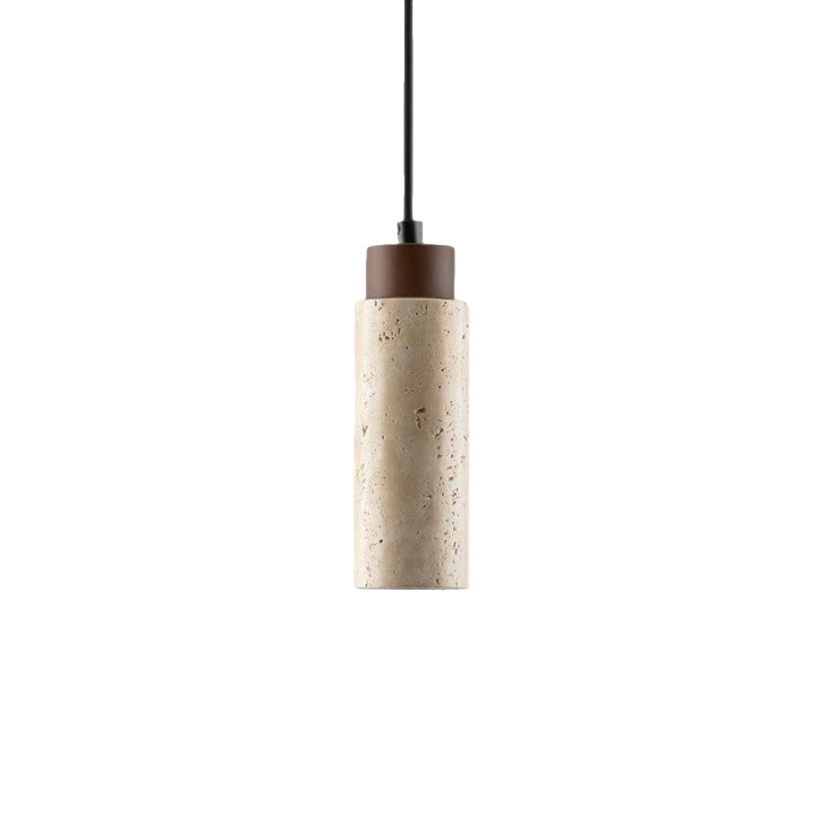 Travertine Stone Pendant Light | Wabi-Sabi, GU10, Adjustable Cable