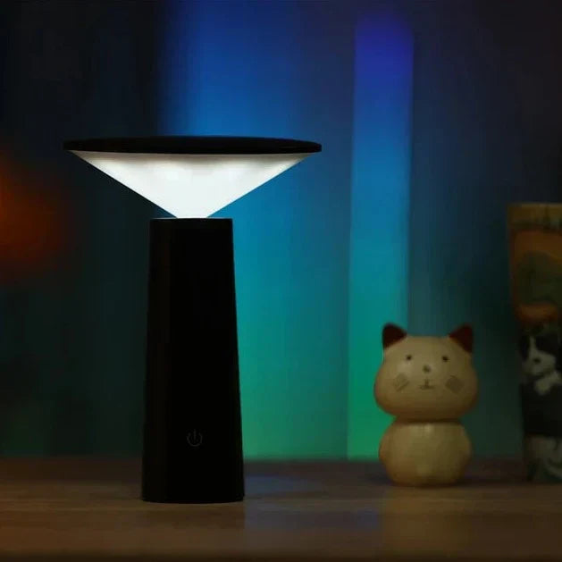Wireless LED Table Lamp | 360° Adjustable, Dimmable, Rechargeable