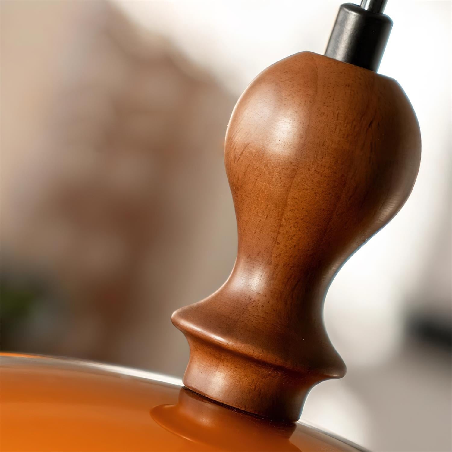 Walnut Wood Dome Pendant Light | Modern Japandi, E27