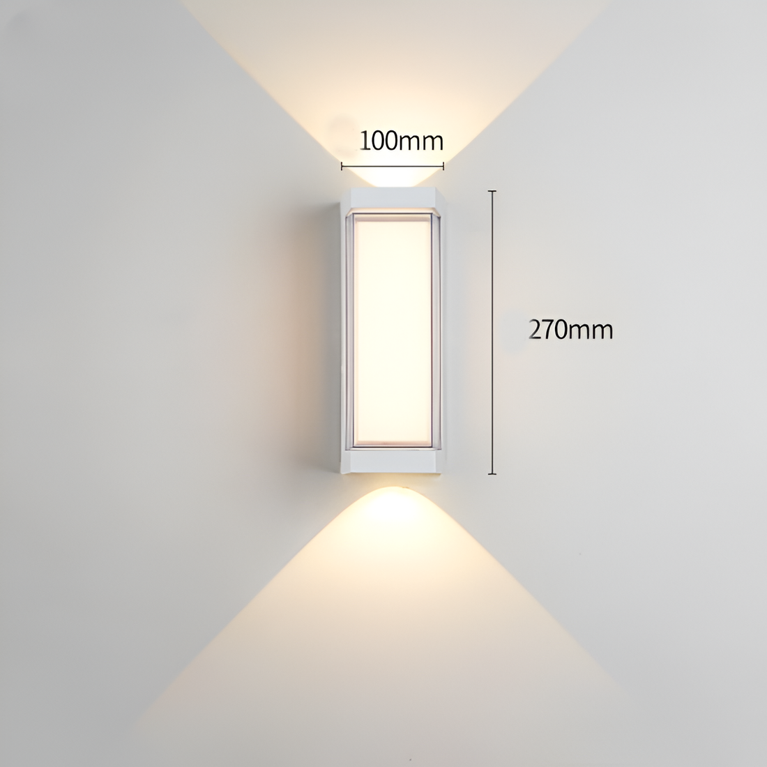 Outdoor Up Down Wall Light | Nordic Minimalist, 3000K Warm White
