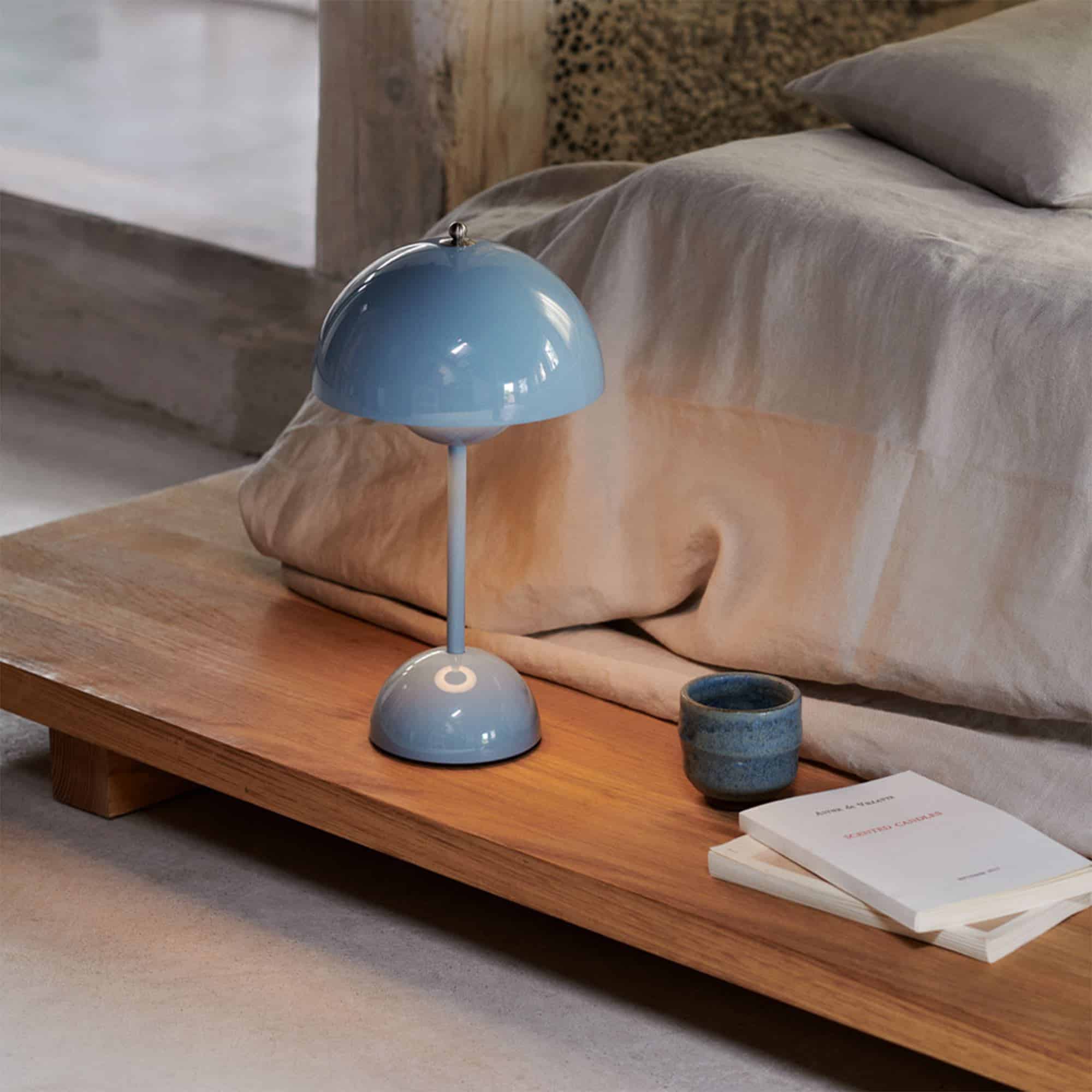 Scandinavian LED Table Lamp | Wireless, Dimmable, Metal Design