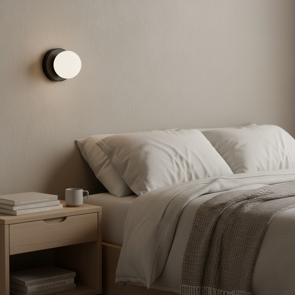 Nordic Round LED Wall Light | Scandinavian Style, G9 Warm Glow