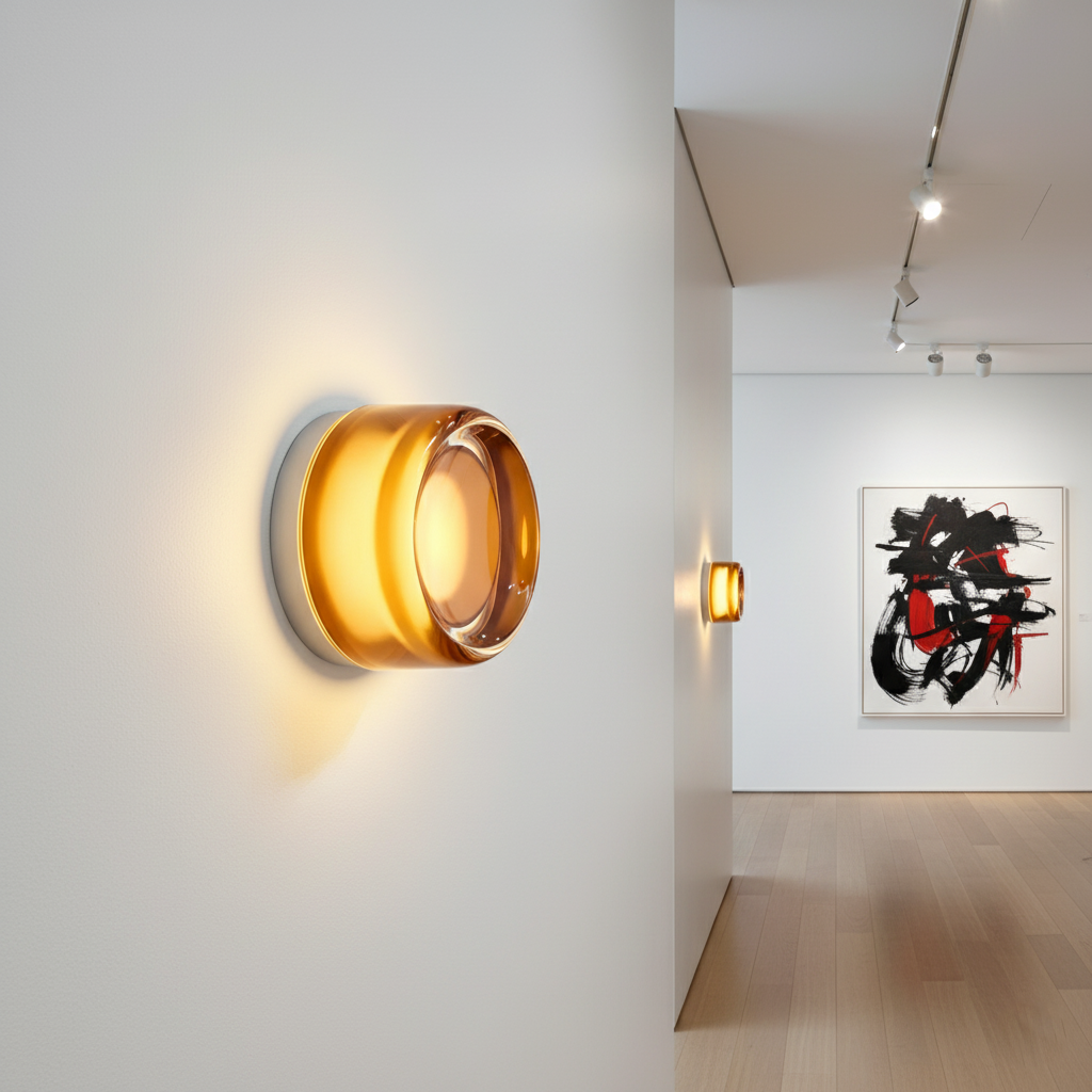 Dimple Glass Wall Sconce | Dusk-to-Dawn Sensor, 3000K Warm White