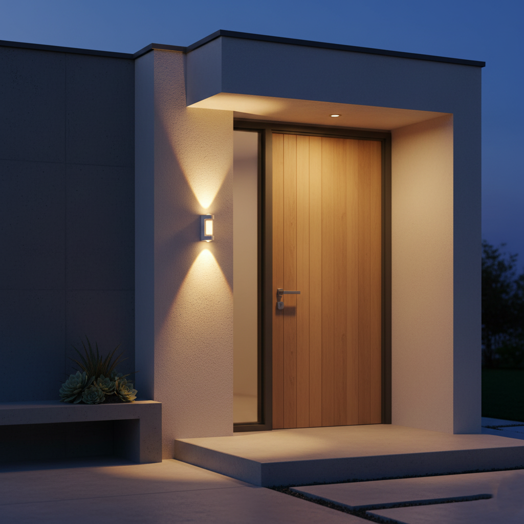 Outdoor Up Down Wall Light | Nordic Minimalist, 3000K Warm White
