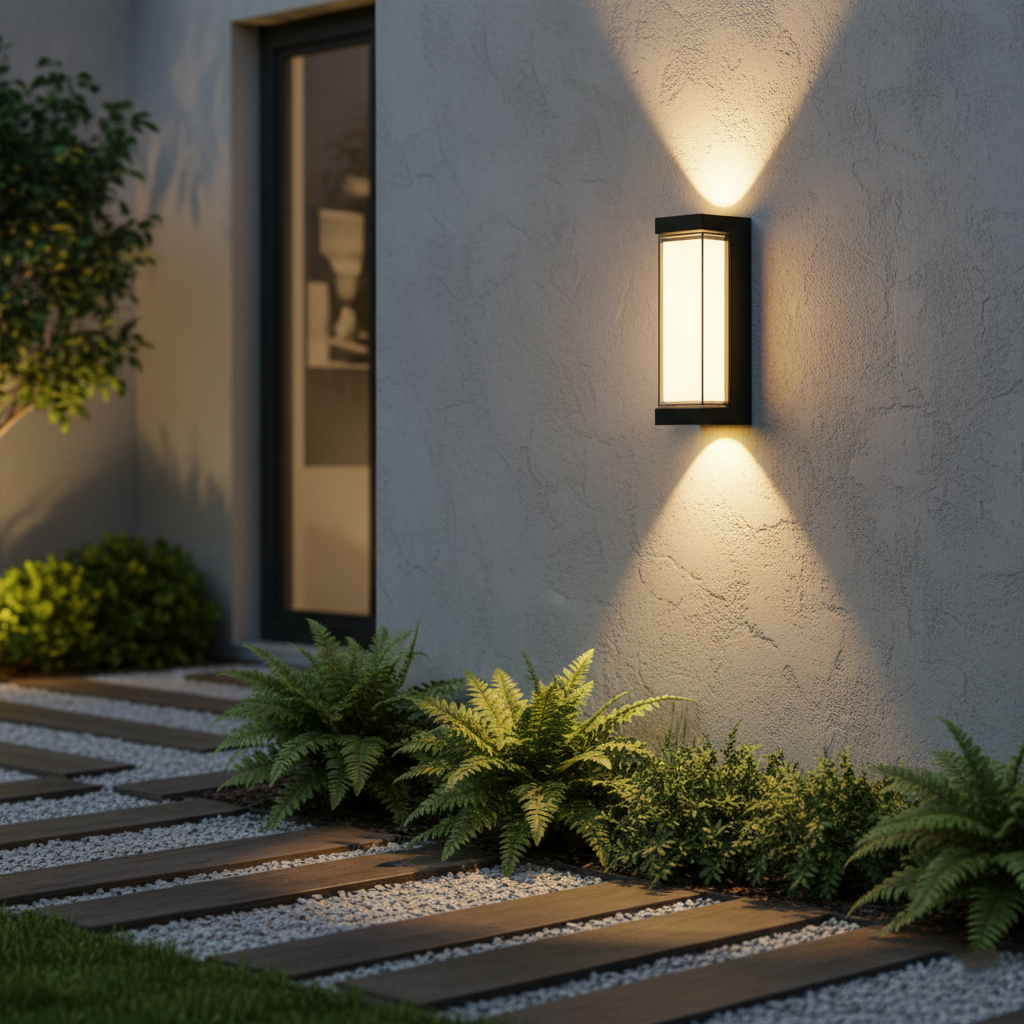 Outdoor Up Down Wall Light | Nordic Minimalist, 3000K Warm White