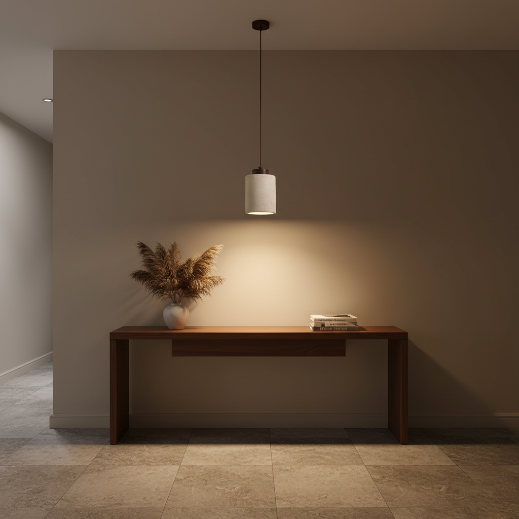 Travertine Stone Wall Light | Nordic Minimalist, Warm White LED