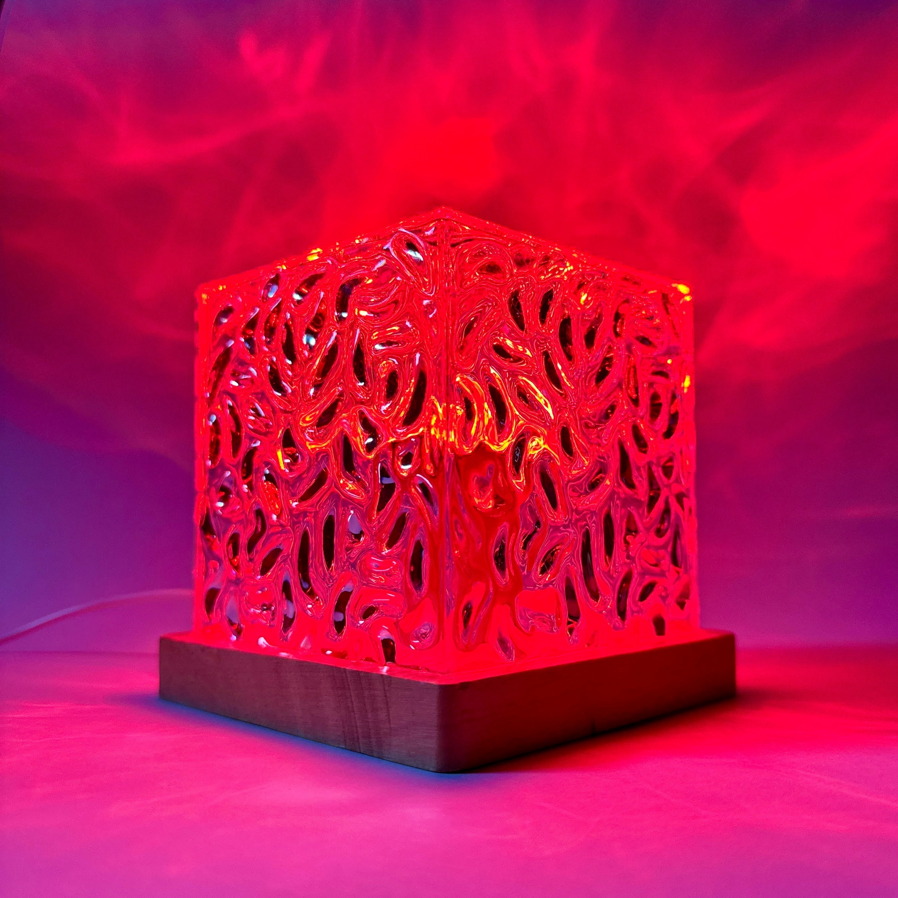Aurora RGB Mood Lamp | 16-Colour LED, Timber Base