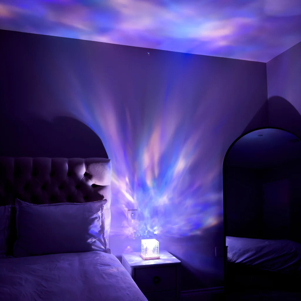 Aurora RGB Mood Lamp | 16-Colour LED, Timber Base