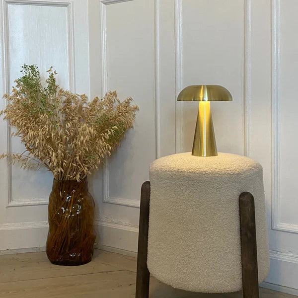Wireless LED Table Lamp | Dimmable, Touch Control Metal Design