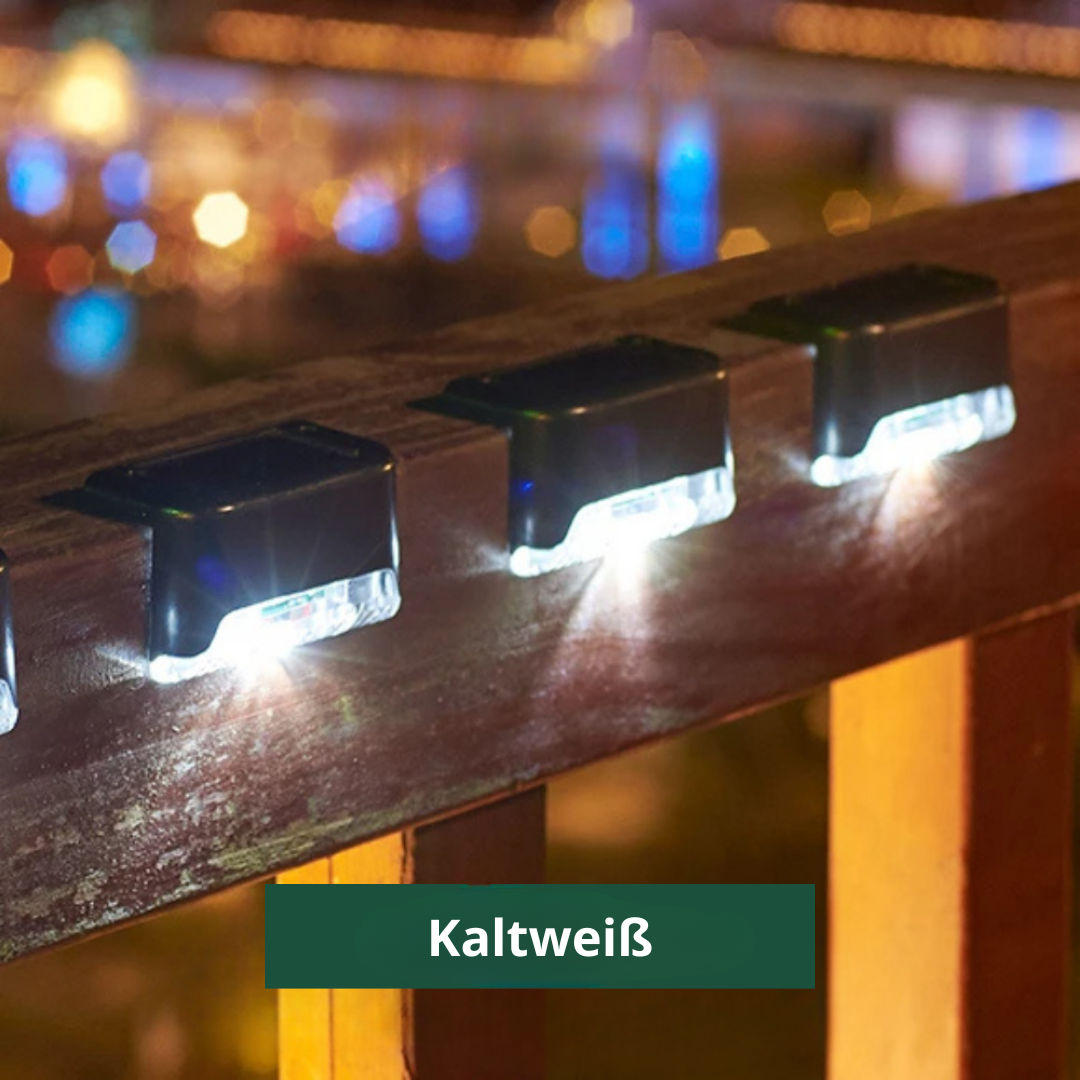 Solar Garden Wall Lights | Set of 5, IP65 Weatherproof