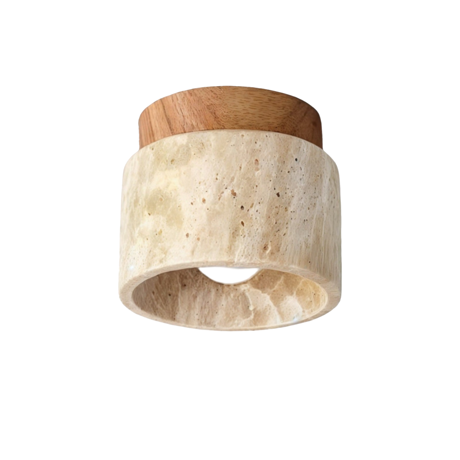 Wabi-Sabi Wood Ceiling Light | Japandi Style, E27