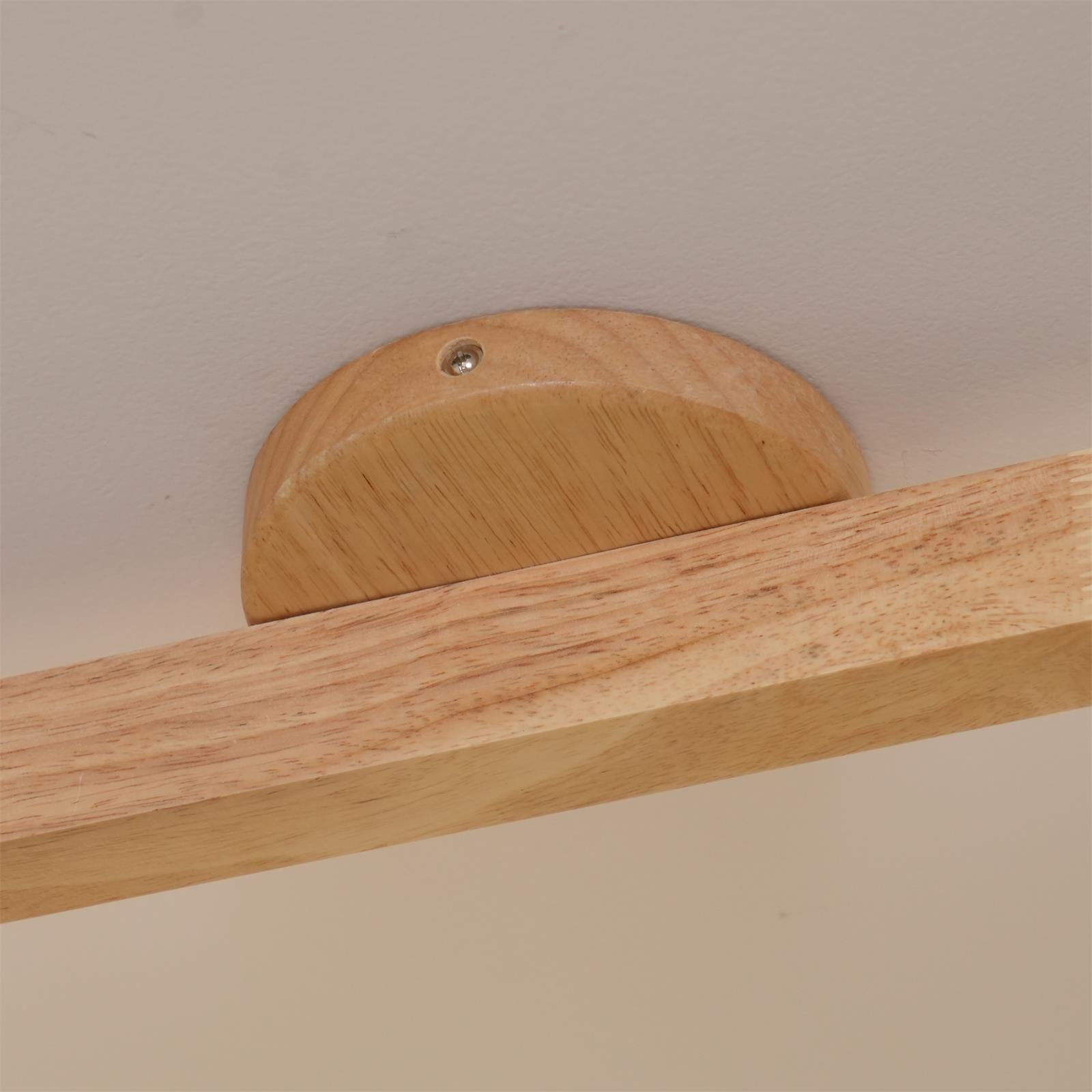 Wood and Gold LED Track Light | Linear Ceiling Spotlight, 3000K