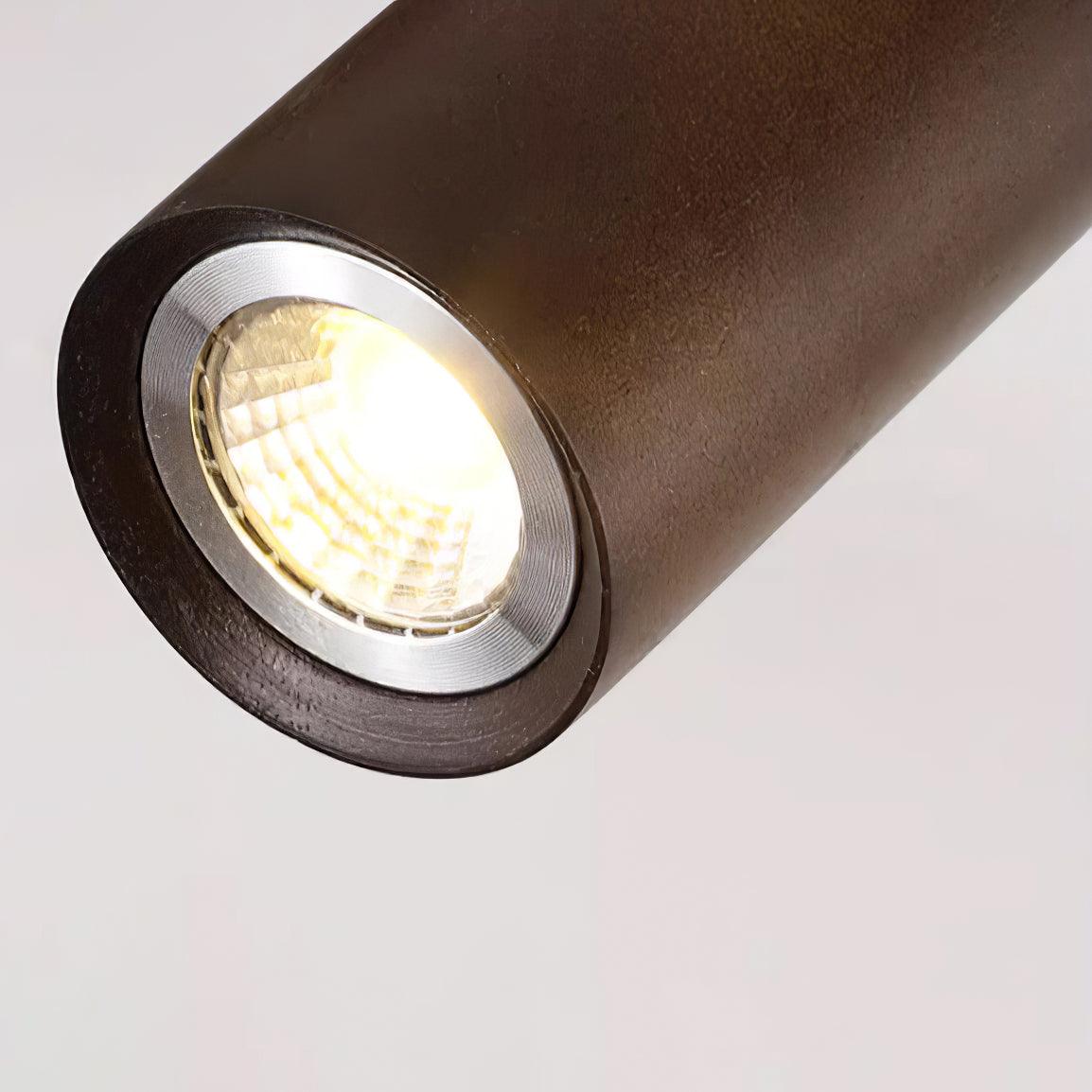 Wood and Gold LED Track Light | Linear Ceiling Spotlight, 3000K