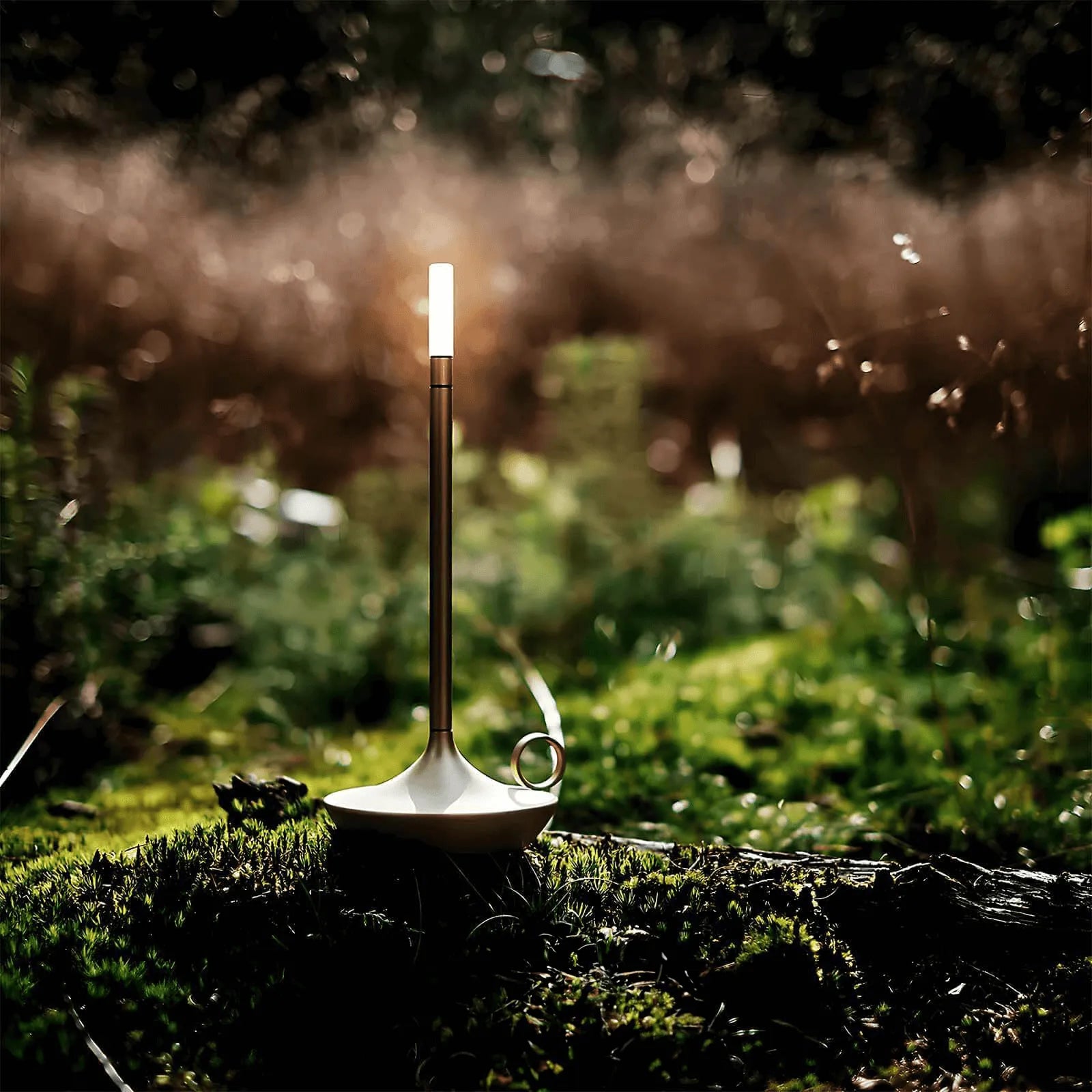 Scandinavian LED Table Lamp | Wireless, Dimmable Brushed Aluminium