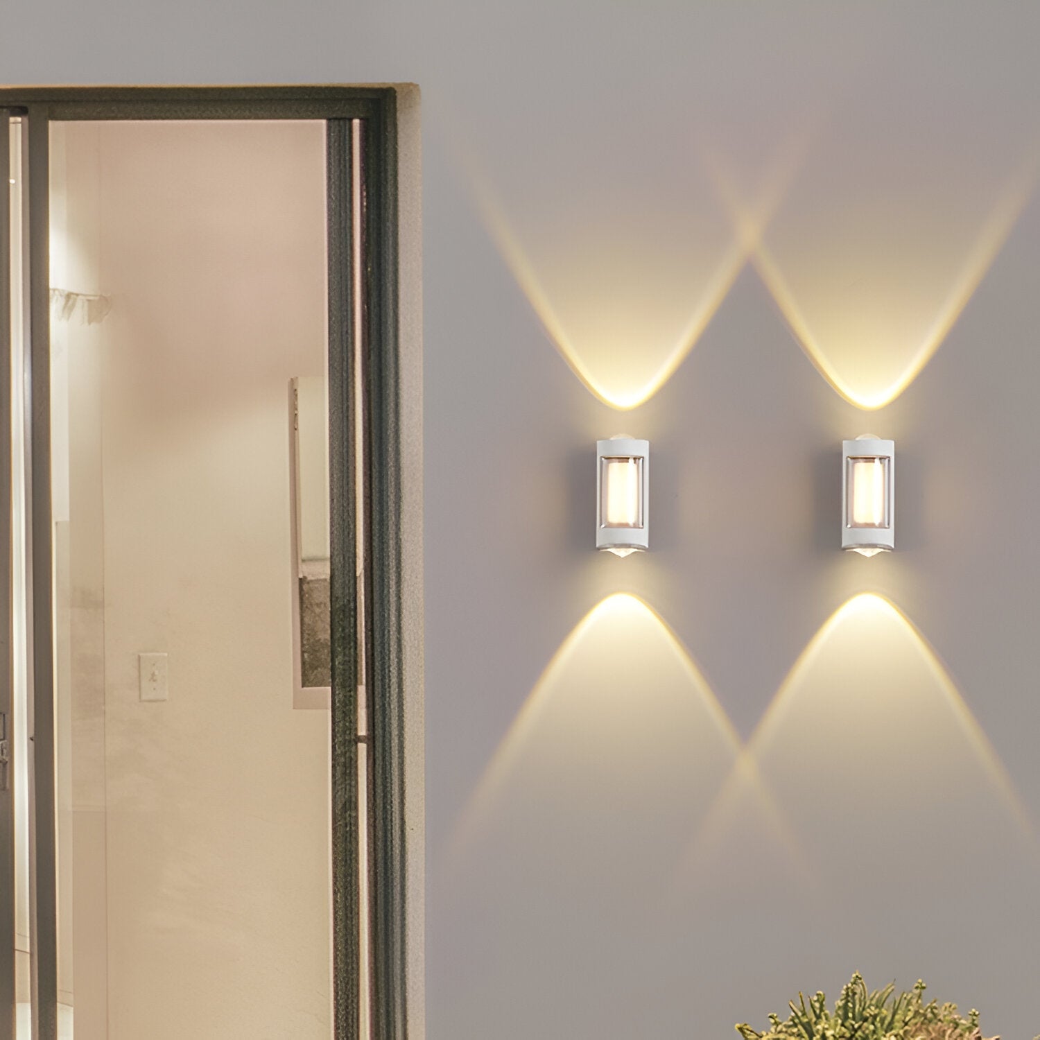 Outdoor Up Down Wall Light | Nordic Minimalist, 3000K Warm White